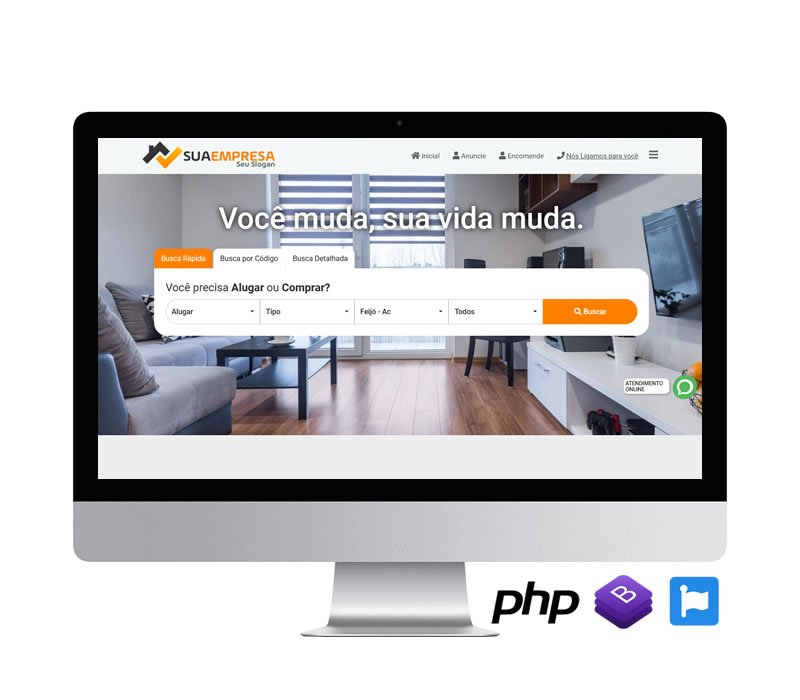 Site pronto para imobiliaria